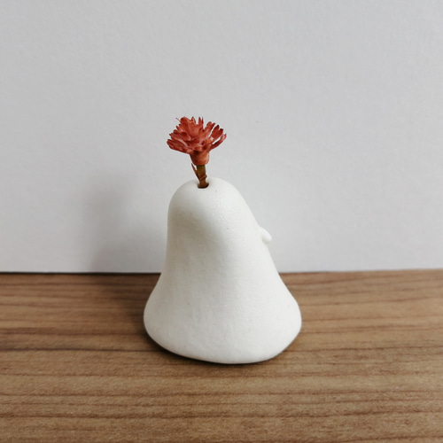 陶器のおばけ(大)〔77g〕｜置物 陶芸 陶器 一輪挿し 造花 その他置物