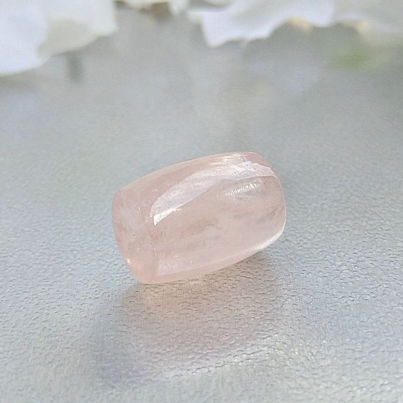 結婚〜　天然石　モルガナイト(ピンク)　天珠　１個 2枚目の画像
