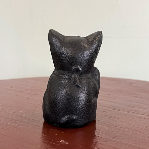 手のひらサイズ 動物文鎮 南部鉄器 招き猫 工房ひでまさ 通販