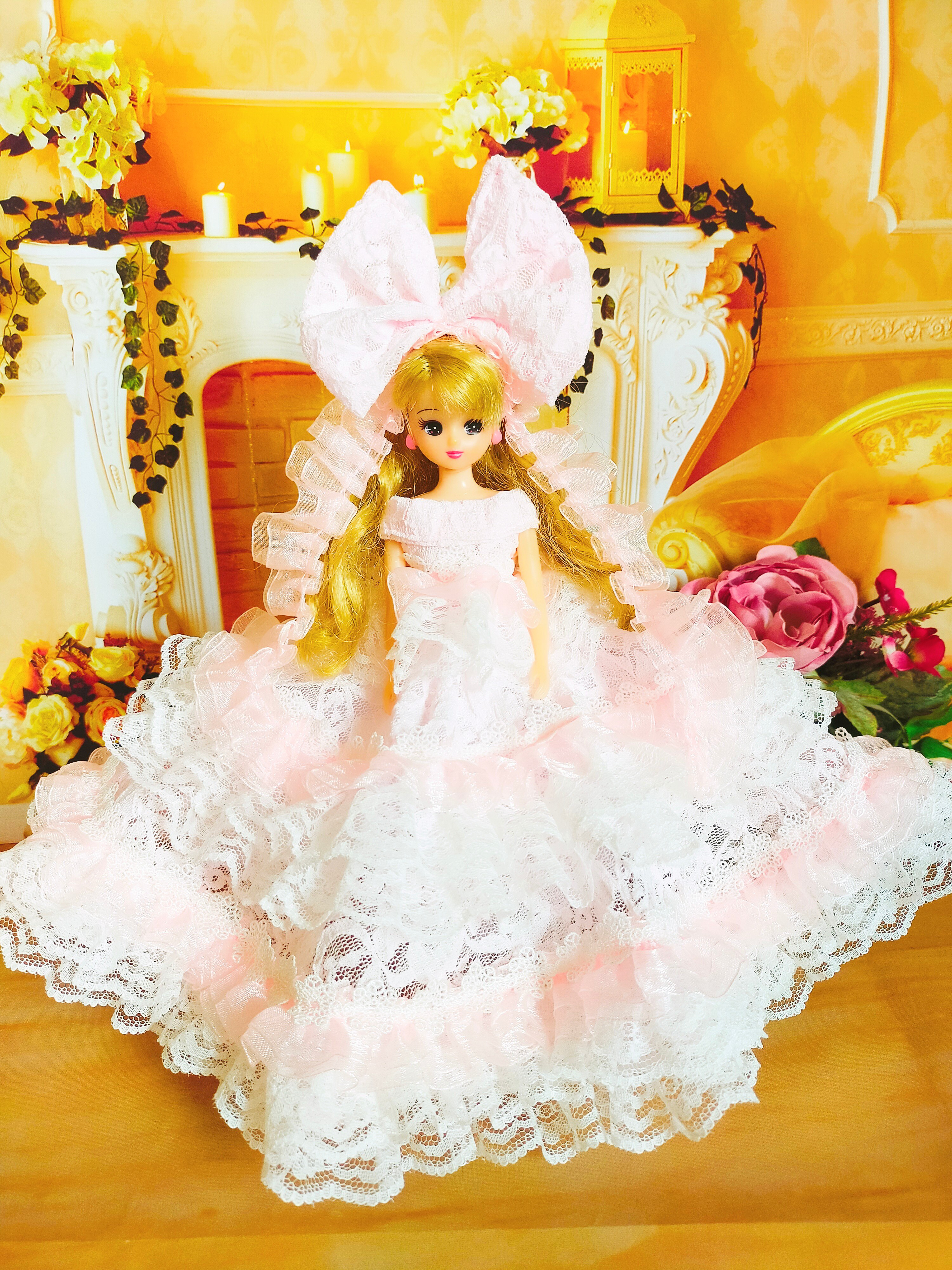 リカちゃん ドレス ドールドレス 人形服 手作り licca ハンドメイド