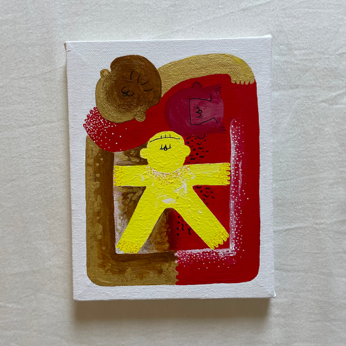 風景画 家族の後ろ姿 キャンバス 絵画