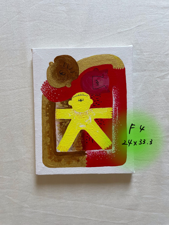 原画「beginning」M3サイズキャンバス 絵画 taktak_artwork