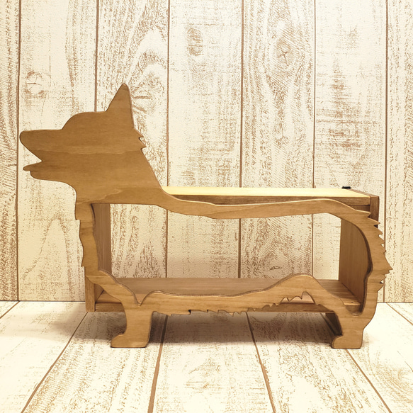 アレブリヘ風 コーギーの3D壁掛け