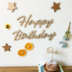 ケーキトッパー　One　誕生日　誕生日飾りつけ　バースデーフォト　ケーキトッパー　Birthday 5枚目の画像