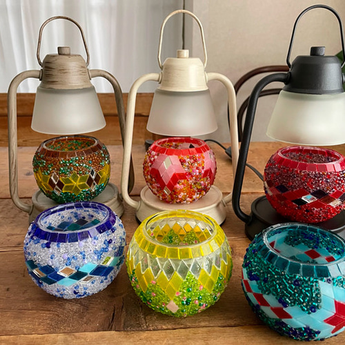 トルコランプキャンドルホルダーとアロマキャンドルウォーマーランプの