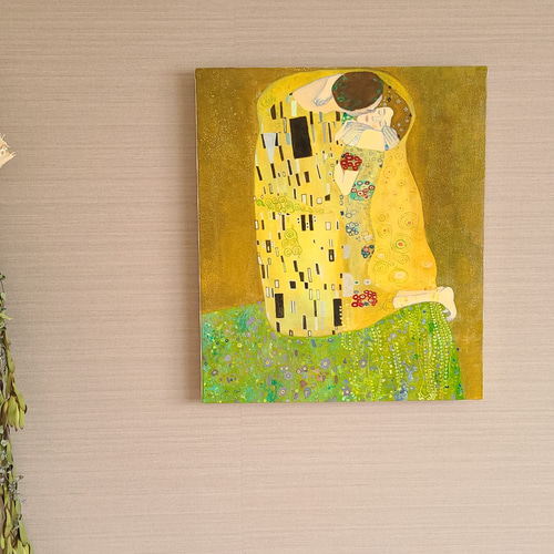 クリムト「接吻」模写 クリムト 「接吻」模写 | 八事商事 | 絵画レンタル | 愛知県を
