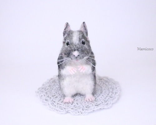 ゆか様オーダー作品 デグー 羊毛フェルト Mamicoco 通販 14425242
