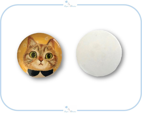E275 カボション 猫 デザイン④【 8mm / 16mm / 30mm 】 ねこ ネコ ハンドメイド パーツ 5枚目の画像