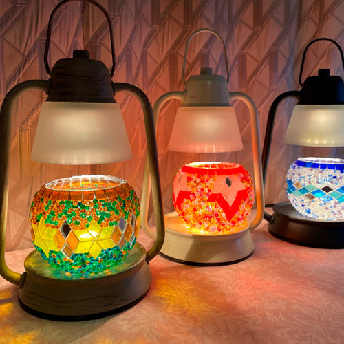 トルコランプキャンドルホルダーとアロマキャンドルウォーマーランプの