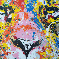 Title "LION (multi color edition)" contemporary paint 第6張的照片