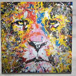 Title "LION (multi color edition)" contemporary paint 第1張的照片