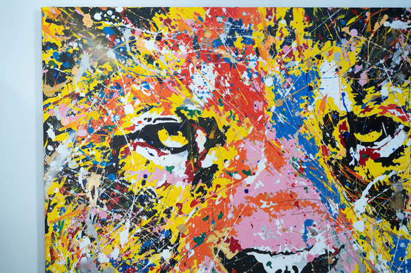 Title "LION (multi color edition)" contemporary paint 第5張的照片