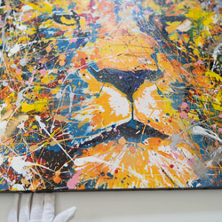 Title "LION (multi color edition)" contemporary paint 第2張的照片