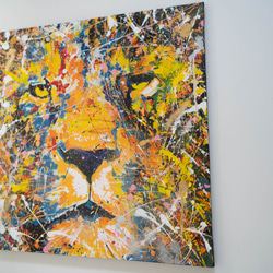 Title "LION (multi color edition)" contemporary paint 第3張的照片