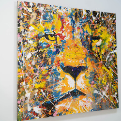 Title "LION (multi color edition)" contemporary paint 第4張的照片