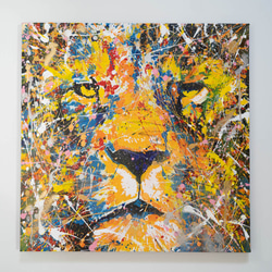 Title "LION (multi color edition)" contemporary paint 第1張的照片