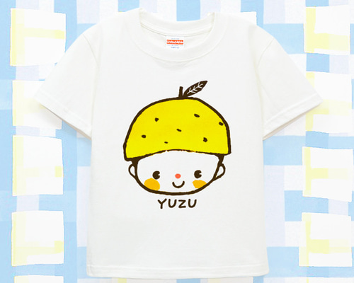 Kids 名前入り 名入れ Tシャツ 半袖（リトルゆずくん） 子供服