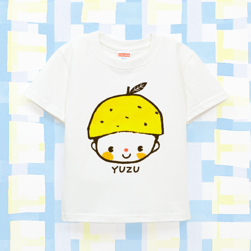 Kids 名前入り 名入れ Tシャツ 半袖（リトルゆずくん） 子供服 