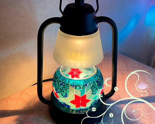 トルコランプキャンドルホルダーとアロマキャンドルウォーマーランプの