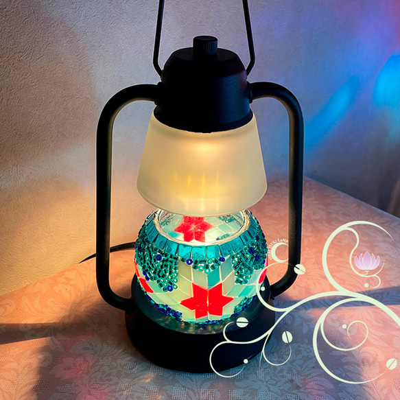 トルコランプキャンドルホルダーとアロマキャンドルウォーマーランプの