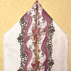 2ウェイの洗える刺繍半衿　ローズピンク【ラスト】 11枚目の画像