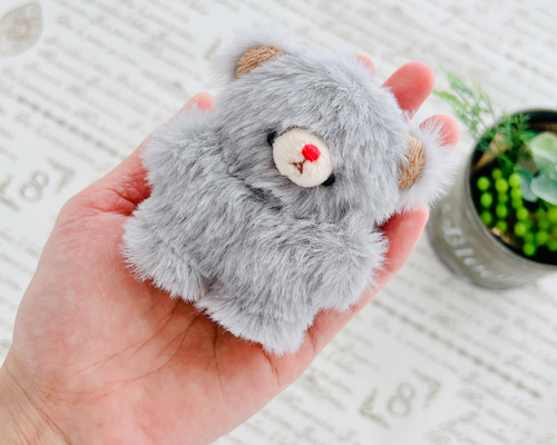 【現行品】くまちゃんネイビー　ファスナー 日産オンラインショップ：NISSANベア (ブラック)