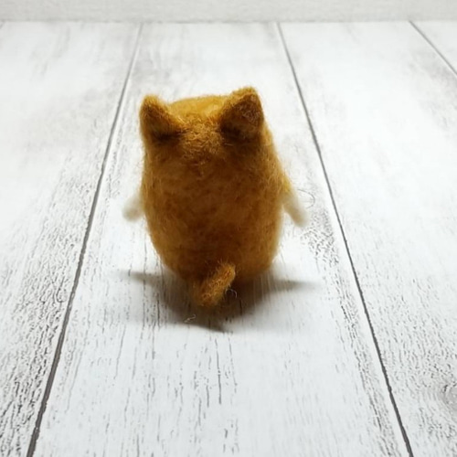 受注制作】おすわりゆる柴犬 羊毛フェルト 犬 羊毛フェルト