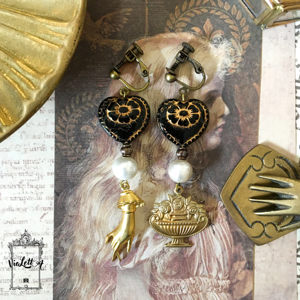 earringNo.92 Victorian garden 1枚目の画像