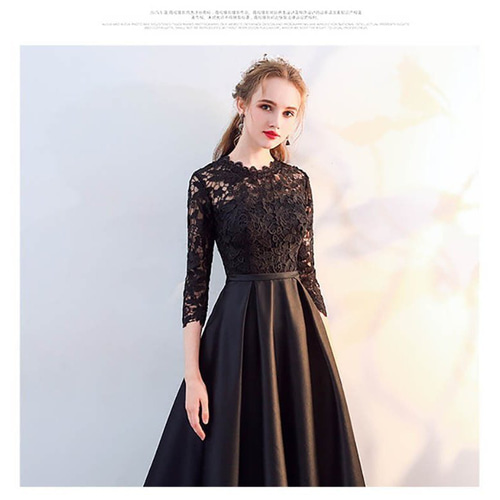 1131パーティドレス ロング丈 結婚式 演奏会 花嫁 パーティードレス