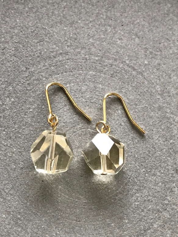 ［再販］美しいシトリン ♚ピアス/ノンホールピアス 9枚目の画像