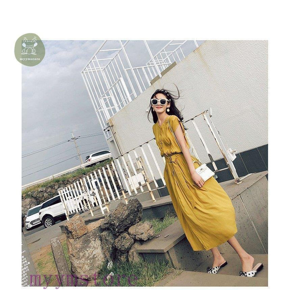 ワンピース フレンチスリーブ 夏 ロング 旅行 着痩せ ワンピース 夏