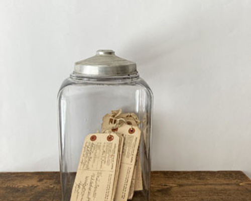 古いガラスボトル 収納保存瓶 駄菓子屋ビン インダストリアル 暮らしの