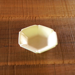 小皿　かわいい　白　シンプル　六角形　白磁　京焼　作家　林紅村　陶芸　 2枚目の画像