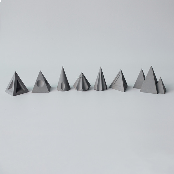 1セット7個 コンクリートペーパーウェイト、家の装飾、重し、指輪座