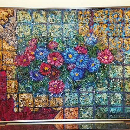 超人気新品 油絵 絵画 【朝顔】 絵画 HR 通販 14427368｜Creema(クリーマ) 絵画