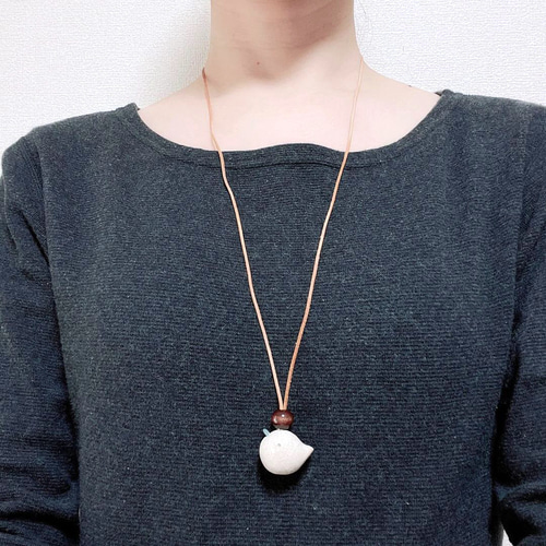 勾玉型の鳥ネックレス『フォーチュンチュン』 ネックレス