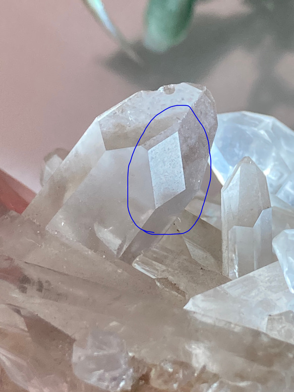 キークリスタル✨タイムリンク　イシス˚✧ヒマラヤ マニカラン産　水晶 虹　原石 3枚目の画像