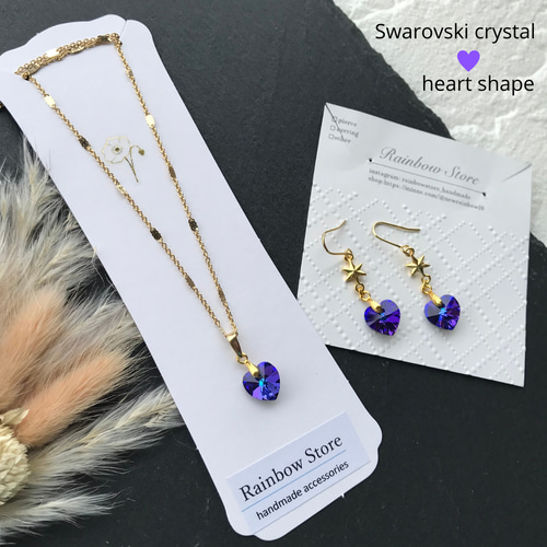 楽天市場】SWAROVSKI スワロフスキー ハートモチーフ ネックレス