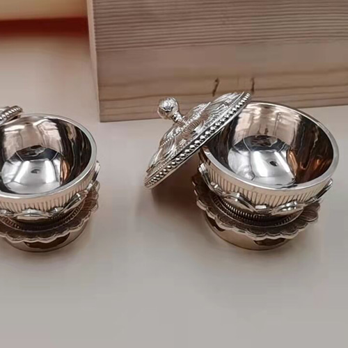 密教法器 洒水器 塗香器 2器1セット 法具 真鍮製 その他置物 密教法器 洒水器 塗香器 2器1セット 法具 真鍮製 その他置物