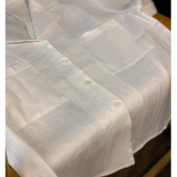 夏の新しいフレンチピュアリネン半袖シャツ 12枚目の画像