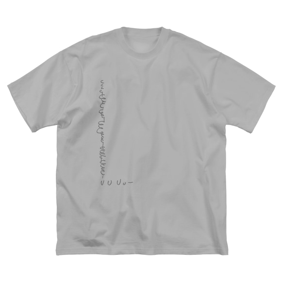 ビックシルエットデザインTシャツ/// Frog_mono：ブラック/シルバーグレー 5枚目の画像
