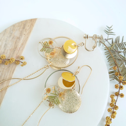 Minosa Yellow Flower Moon 含羞草【Neckless &amp; Earrings parts chan 第4張的照片