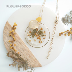 Minosa Yellow Flower Moon 含羞草【Neckless &amp; Earrings parts chan 第3張的照片