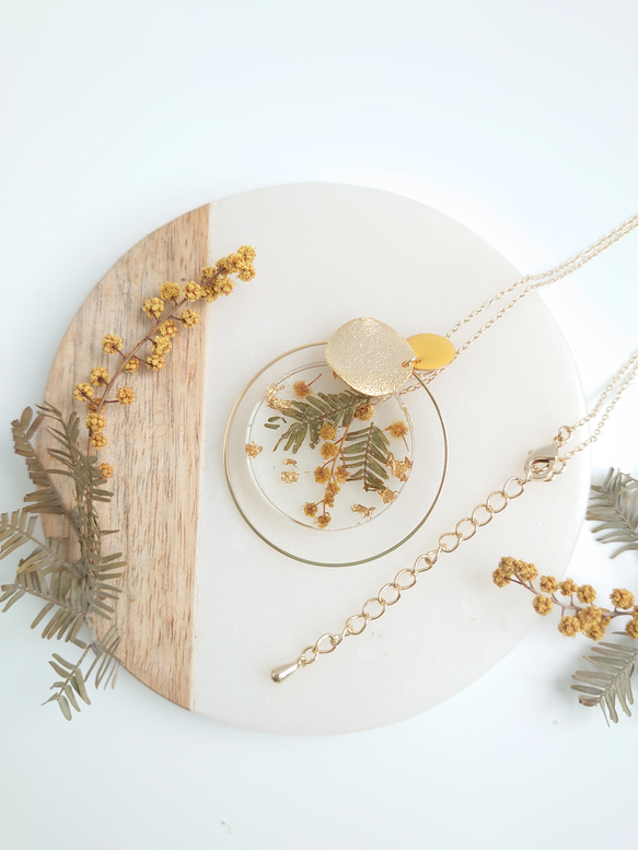 Minosa Yellow Flower Moon 含羞草【Neckless &amp; Earrings parts chan 第8張的照片