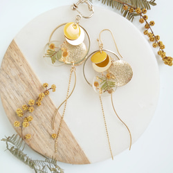 Minosa Yellow Flower Moon 含羞草【Neckless &amp; Earrings parts chan 第5張的照片