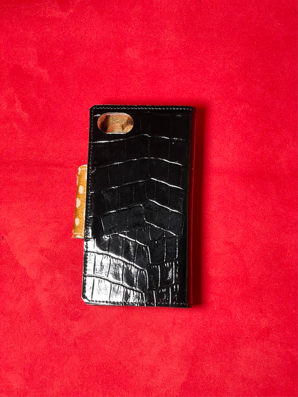 【うちな〜まや〜さま専用】iPhone8 フルカスタム　フルオーダー　お洒落　個性　革　皮　レザー 8枚目の画像