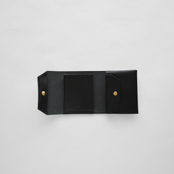 MINI WALLET 手のひらサイズのミニ財布 発色の良いイタリアンレザー チャイ [MOLVAR] 8枚目の画像