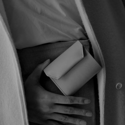 MINI WALLET 手のひらサイズのミニ財布 発色の良いイタリアンレザー キトンブルー [MOLVAR] 17枚目の画像