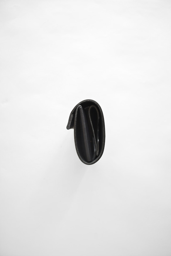 MINI WALLET 手のひらサイズのミニ財布 発色の良いイタリアンレザー キトンブルー [MOLVAR] 6枚目の画像