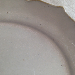稜花リムオーバルプレート(アンティークホワイト) 4枚目の画像